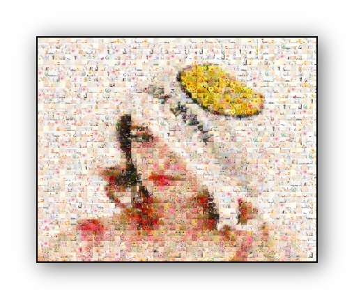 Photo Mosaic Canvas Print For Cheap