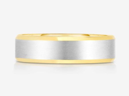 5 mm Contrast + Beveled Wedding Band Supply