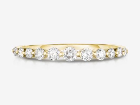 Graduated Single Prong Diamond Ring For Cheap