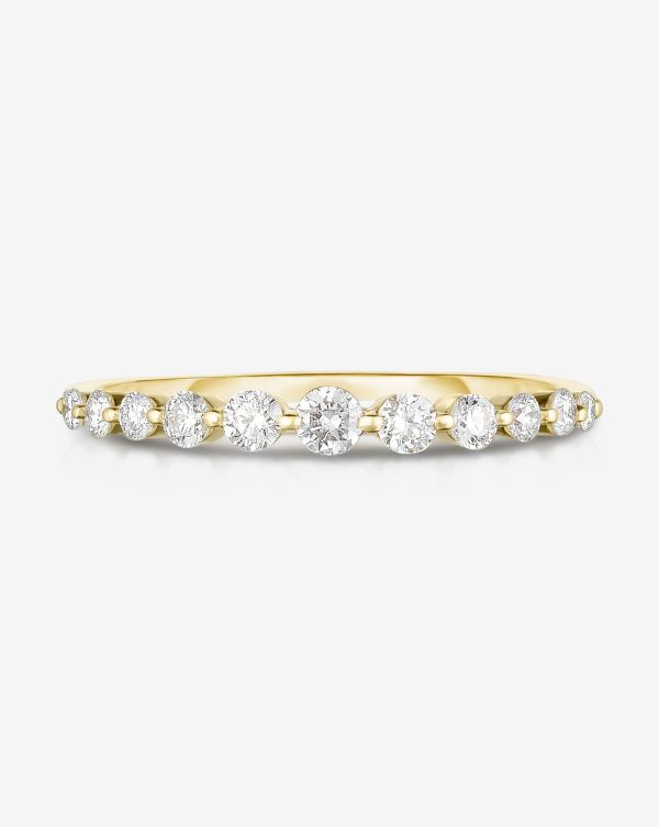 Graduated Single Prong Diamond Ring For Cheap