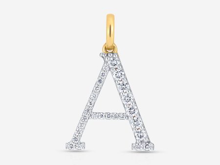 Large Diamond Initial Pendant For Discount