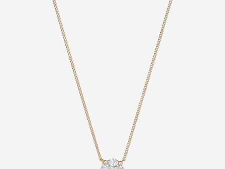 Round Illusion Diamond Pendant Necklace Online Hot Sale