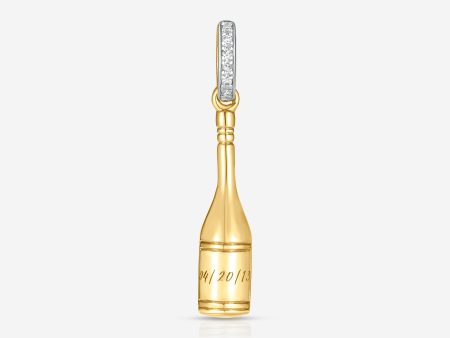 Champagne Bottle Charm Discount